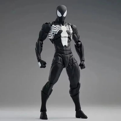 Original Mess Toys Spider Figure Black Suit Neighbor Symbiote Scarlet Spider Kaine Parker Black Red Spider Action Figure Toys