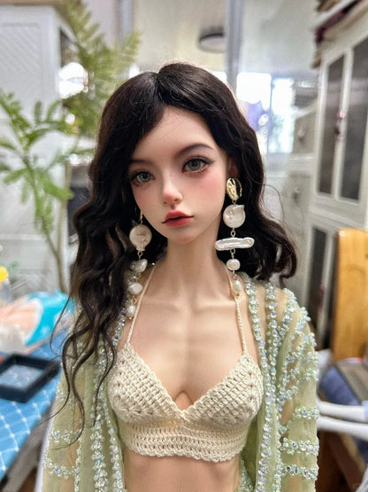 BJD Doll 1/3 Beautiful Woman Mari High Quality Articulated Puppet Toy Gift Dolly Model Dolls in Assembly free shipping