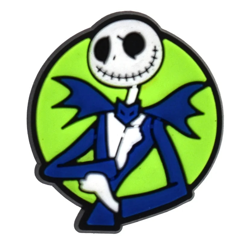 1-100pcs Halloween Ghost Mom PVC Shoes Charm Alligator Charm Accessories Fit Bracelet Wristband Kids Girl Boys love party gifts