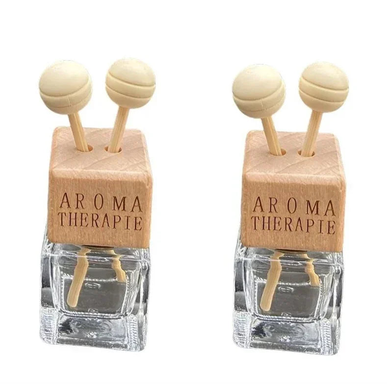 1/5PCS Car Ornament Air Conditioner Perfume Empty Bottle Indoor Cute Aromatherapy Clip Air Vent Perfume Bottle Clip Glass