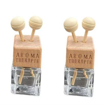 1/5PCS Car Ornament Air Conditioner Perfume Empty Bottle Indoor Cute Aromatherapy Clip Air Vent Perfume Bottle Clip Glass