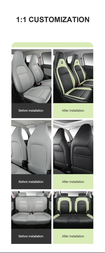 Car Seat Cover Specific Customize for Leapmotor T03 Full Covered with Front and Rear Full Complete Set