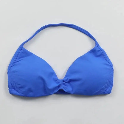 Impact Strappy Bra Gym Top Backless Yoga Bra Removable Cups Women Workout Clothing Seamless Bras Scrunch Workout Yoga Tank