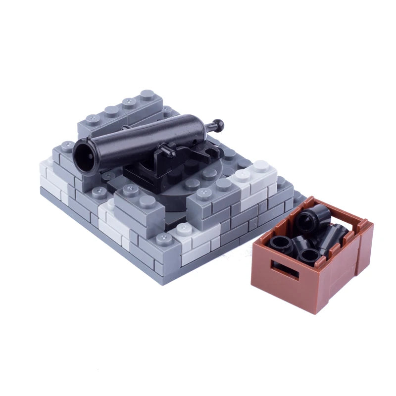 MOC Medieval Military Carriage Carriage Chariot Knight Transport Carriage Weapons Figures Vegetable Wood Bricks Children's Toys