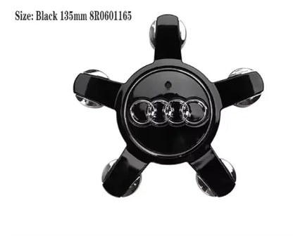 4pcs Audi Wheel Center Cap Hub Covers 60mm-135mm Car Styling Badge Auto Accessories Compatible with A3 A4 A5 A6 A7 S4 Q7 Q3