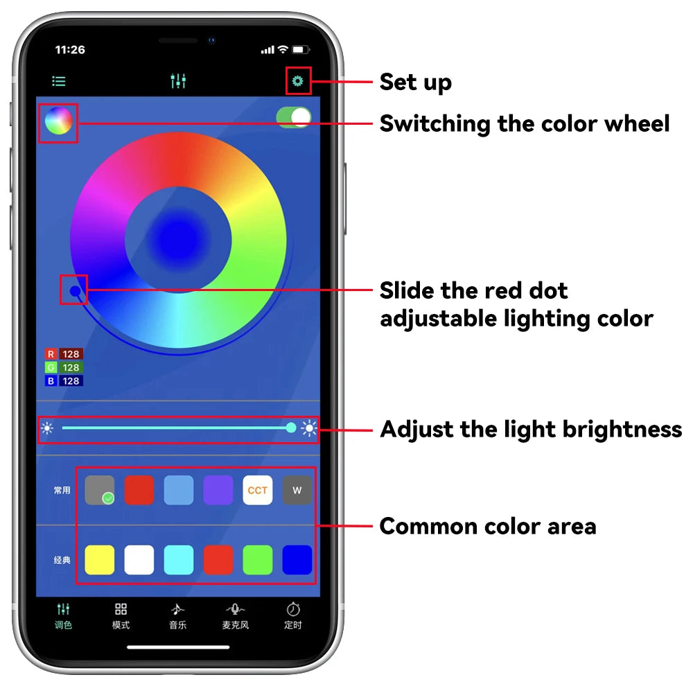 Car Underglow Flexible LED Strip Light Remote APP Control RGB Neon Light Ambient Atmosphere Auto Decorative Lamp Underbody Light