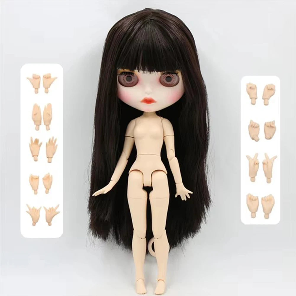 ICY DBS Blyth doll 1/6 bjd joint body short brown hair matte face 30cm toy girls gift anime