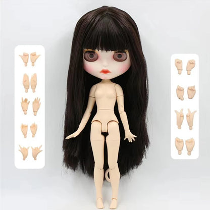 ICY DBS Blyth doll 1/6 bjd joint body short brown hair matte face 30cm toy girls gift anime