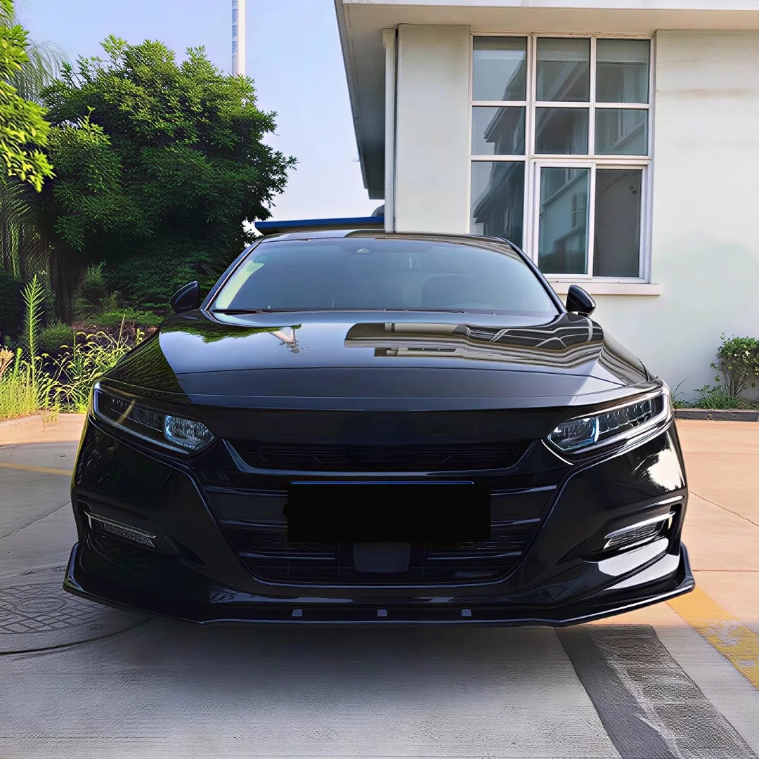 Front Bumper Protector Lip Chin Splitter For Honda Accord 10th Sedan 2017-2022 ABS Car Exterior Parts Tuning Styling Accessories