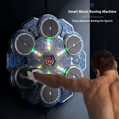 Smart Music Bluetooth Boxing Machine with Scoring System 4/6 Keys Electric for Fitness Training Stress Relief Toy Kids Adults