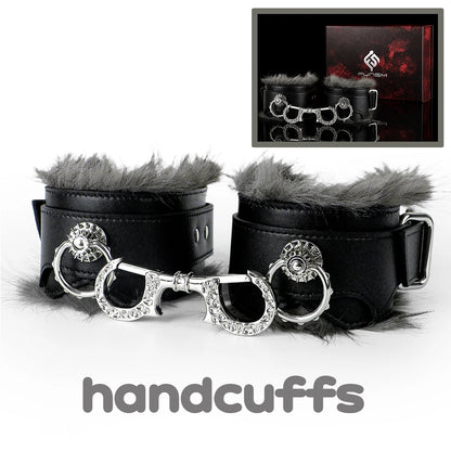 NNSX Microfiber Leather BDSM Paddle/Fluffy Handcuffs/Collar Bondage Sex games Erotic Toys Sex Toy for Men Women Couples