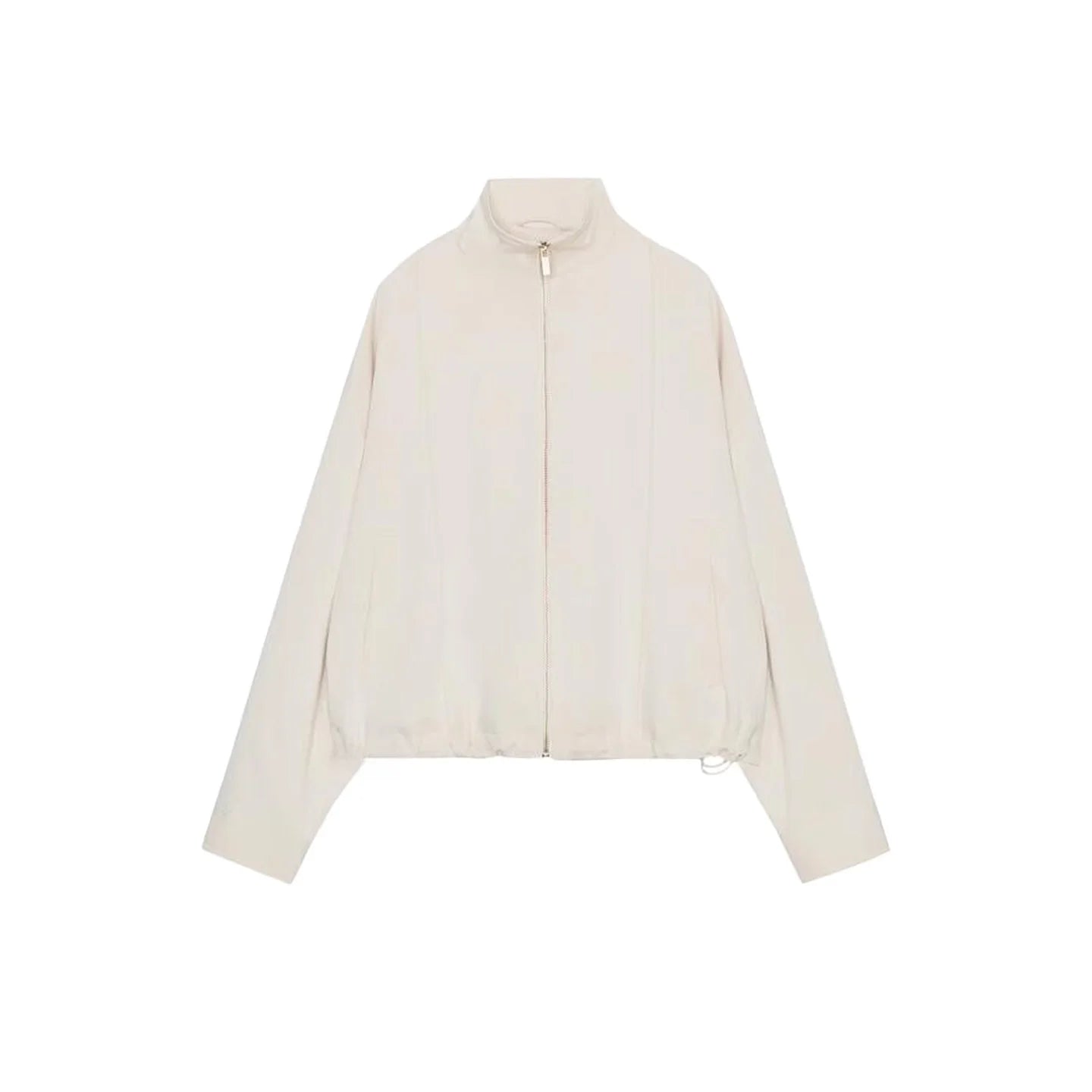 Women's Pilot Jacket Coat High Waist Commute Line Decor Straight Leg Pants Two Piece Set Long Sleeve Stand Collar Jacket