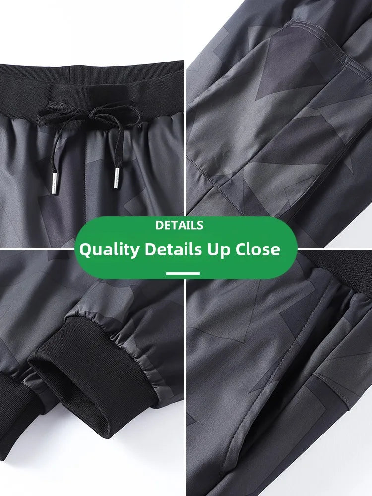Men's down Pants Thiened Winter Sports Casual Snowboarding Long Trousers Outerwear Warm Cotton Workwear Leisure Outdoor