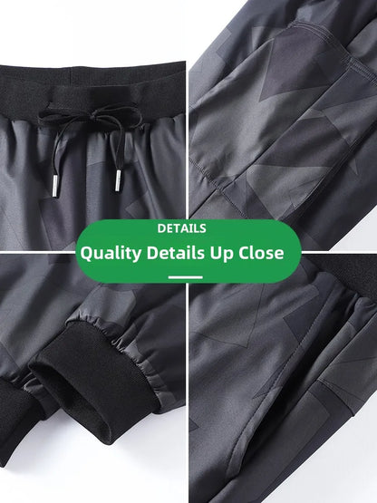 Men's down Pants Thiened Winter Sports Casual Snowboarding Long Trousers Outerwear Warm Cotton Workwear Leisure Outdoor