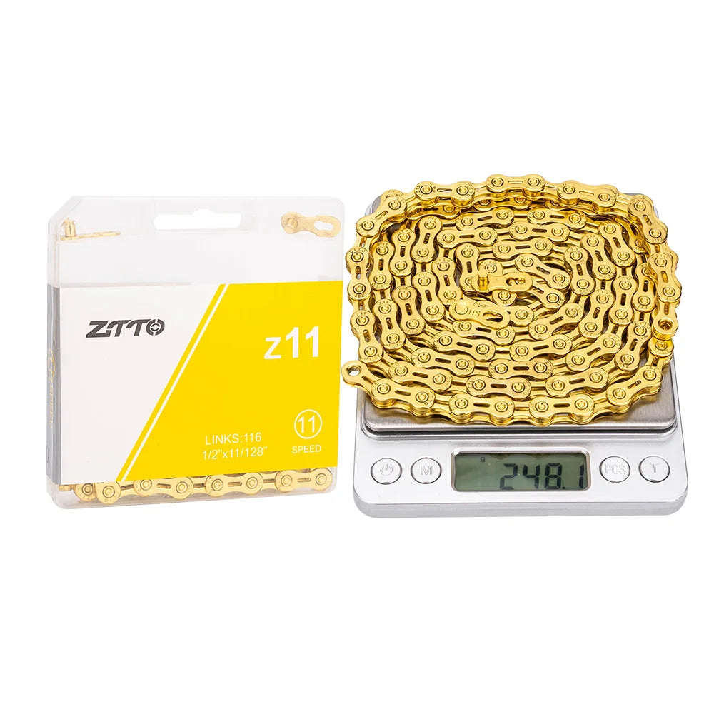 ZTTO MTB Road Bike 10 11 12 Speed Chain Bicycle Hollow Current With Missing Link High Quality 10S 11S 116 Links 12 S 126 Links