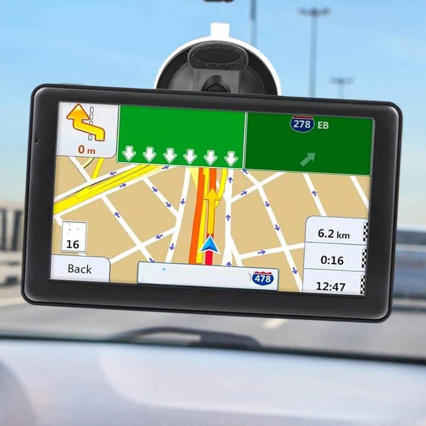 GPS For Cars 7-Inch Car GPS Navigation System Smart Device Touchscreen Maps Display For Vehicle Long Trip RV Women Men
