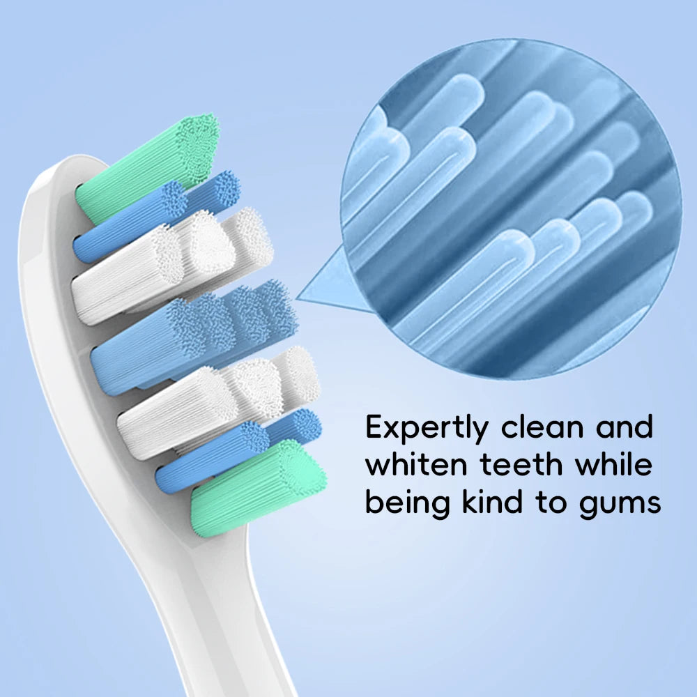 4/8/12/20 Pcs Compatible with Philips Sonicare Electric Toothbrush Replacement Brush Heads Refills for 1100 2100 4100 5100 6100