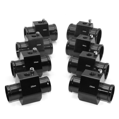 12V 24V Digital Water Temperature Gauge + Volt Water Temperature Sensor Head Plug Joint Pipe Sensor Radiator Hose Adapter 1/8NPT