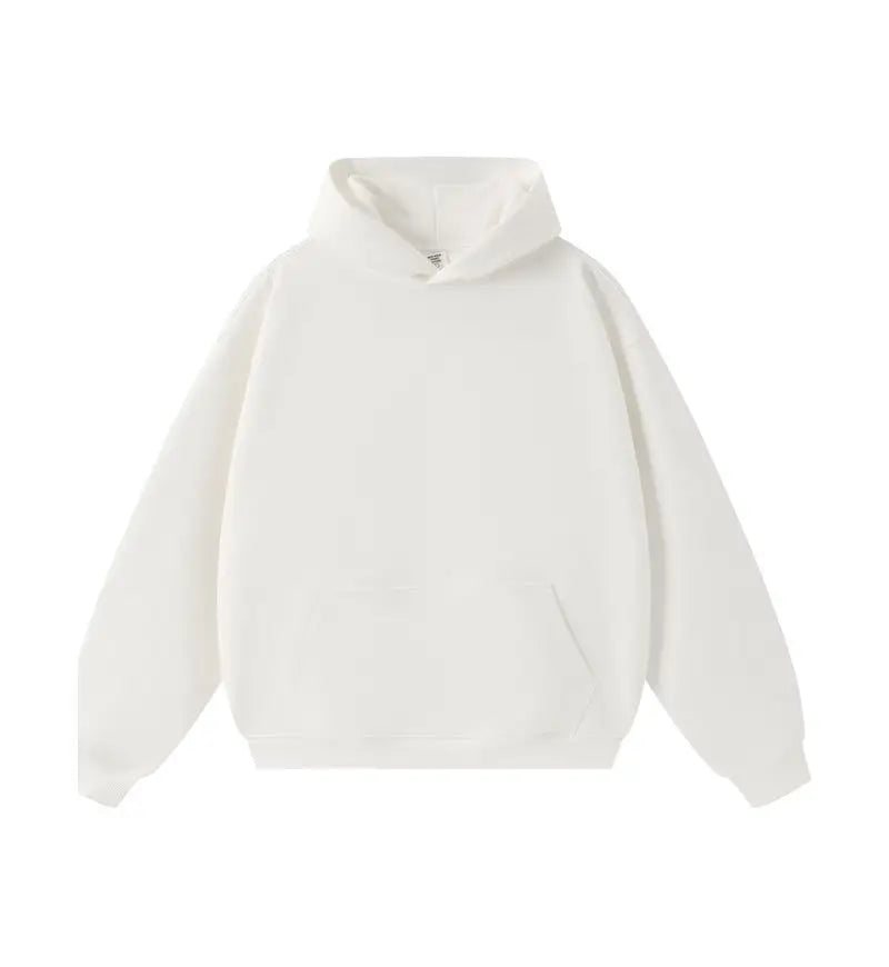 DIY Custom LOGO 450gsm Cotton French Terry Oversized Drop Shoulder Hoodie Men Grey Blue Street Wear Hip Hop Comfortable Hoodie
