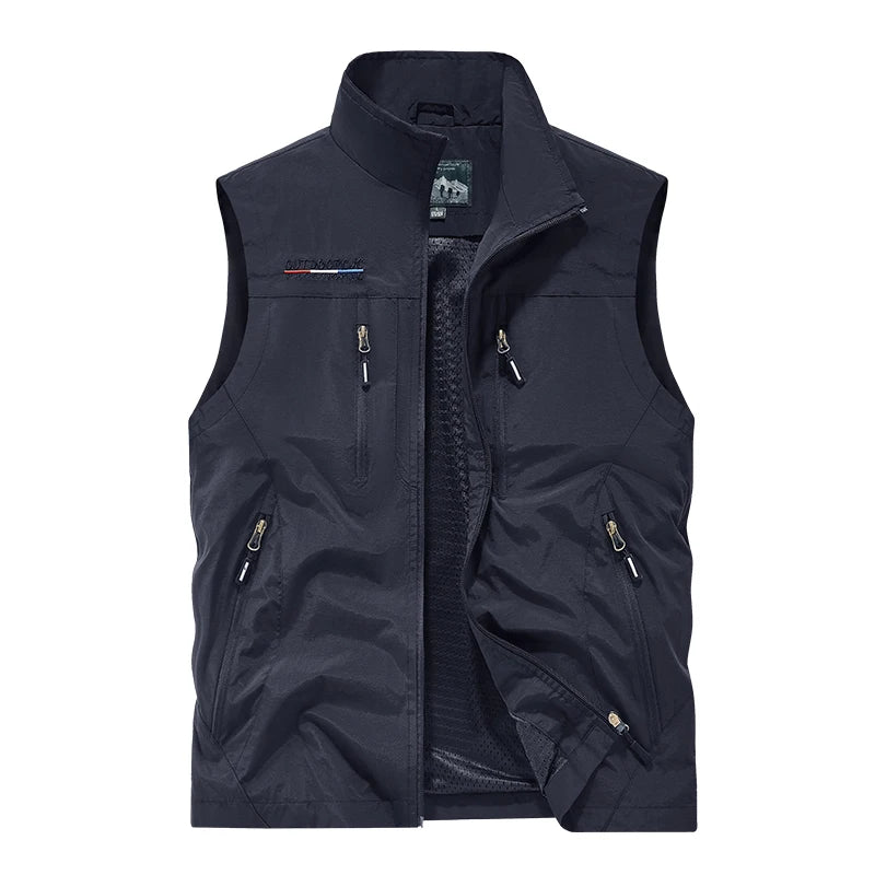 Men's Outdoor Sports Leisure Windproof Cold Proof Warm Vest for Autumn and Winter Comfortable Plush Warm and Fashionable Vest