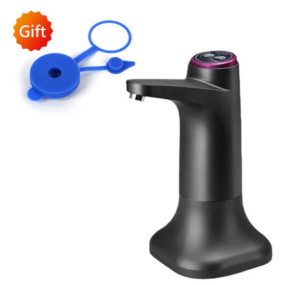 HiPiCok Electric Water Dispenser with Universal Bucket Cap Water Bottle Pump USB Automatic Water Pump for any Gallon Bottle