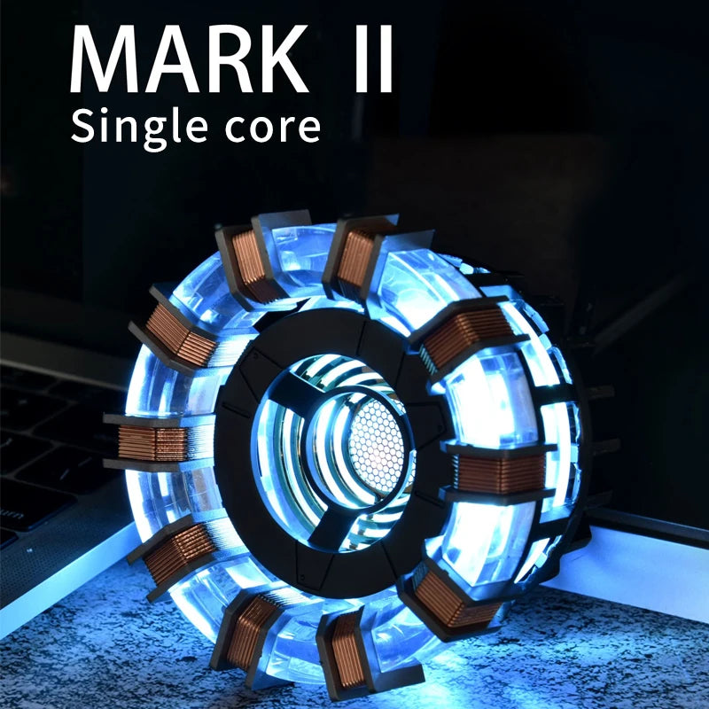 New Sale:  Man Mk1 and Mk2 Arc Reactors Tony Stark's Heart of Mark Armor Avengers Figures with LED Lights 1:1 Chest lamp toy edc