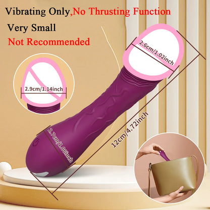 Thrusting Swing Dildo Vibrator Female Telescopic Vibrating Clitoris Stimulator G Spot Vibrator Sex Toy for Adult Goods for Women
