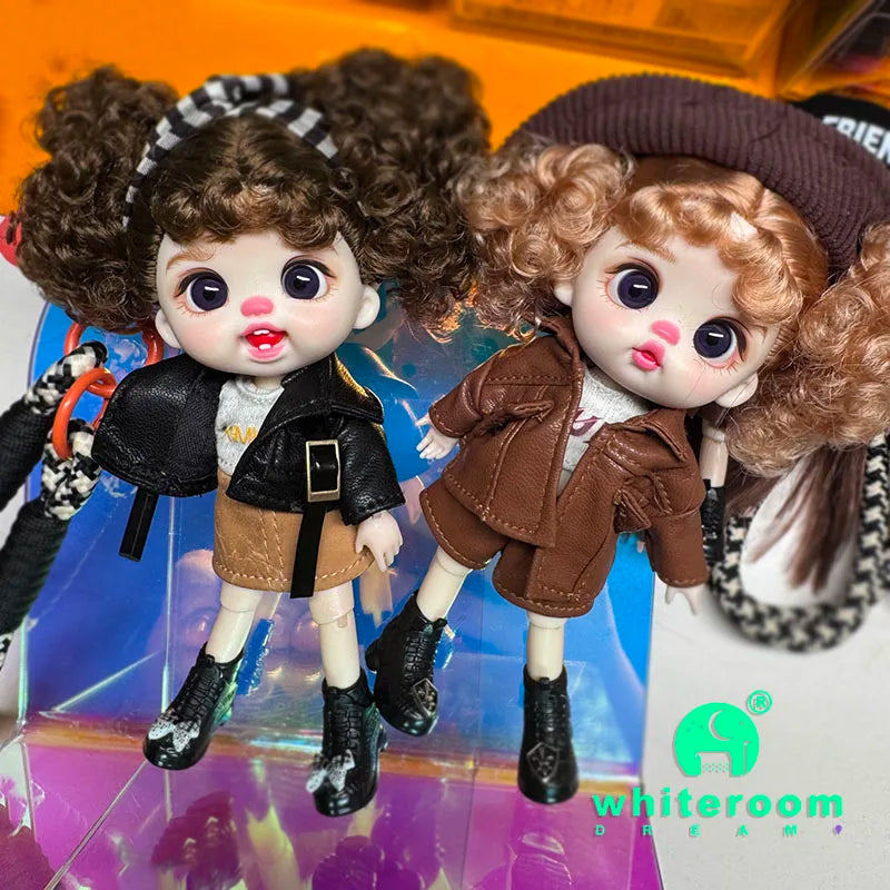 Trendy Toy Doll OB11 Lion Dance Doll Chinese Style Girl Doll Clothes Set for Chinese New Year  Spring Festival Gift Festival BJD