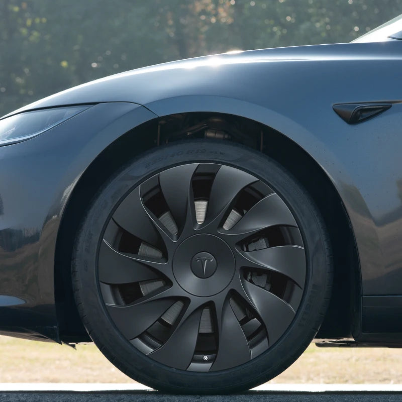 4PCS Hubcaps for Tesla Model 3 Highland 2026 Standard 18Inch Full Rim Covers Replacement Wheel Cover Accessories Only for Standa