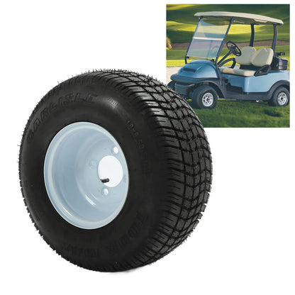 18x8.50‑8 Golf Cart Tires Rubber Better Handling Golf Cart Tire and Wheel Assembly Replacement for E‑Z‑GO Golf Carts