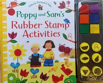Children Fingerprinting Books with Rubber Stamps Ink Pad kids Activities Doodling Book Animal Garden Kindergarten DIY Craft Toy