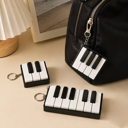 Piano Key Cap Clicker Anti-stress Keyboard Fidget Keychains Keycap Fidget Clicker Stress Releasing Accessories Bag Charms