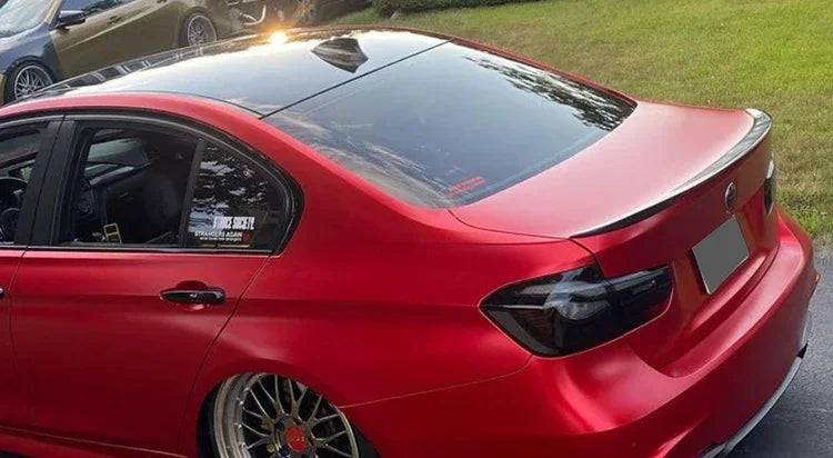 Carbon Fiber Rear Bumper Lip Trunk Wing MP M4 PSM Style Roof Spoiler Kit For BMW 3 Series F30 F31 F35 2012-2019 Gloss Black