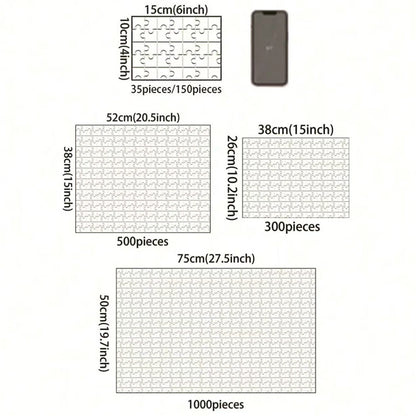 35/300/500/1000pcs Personalized Custom Photo Puzzle family photo For Festivals Parties Weddings Birthdays Holidays