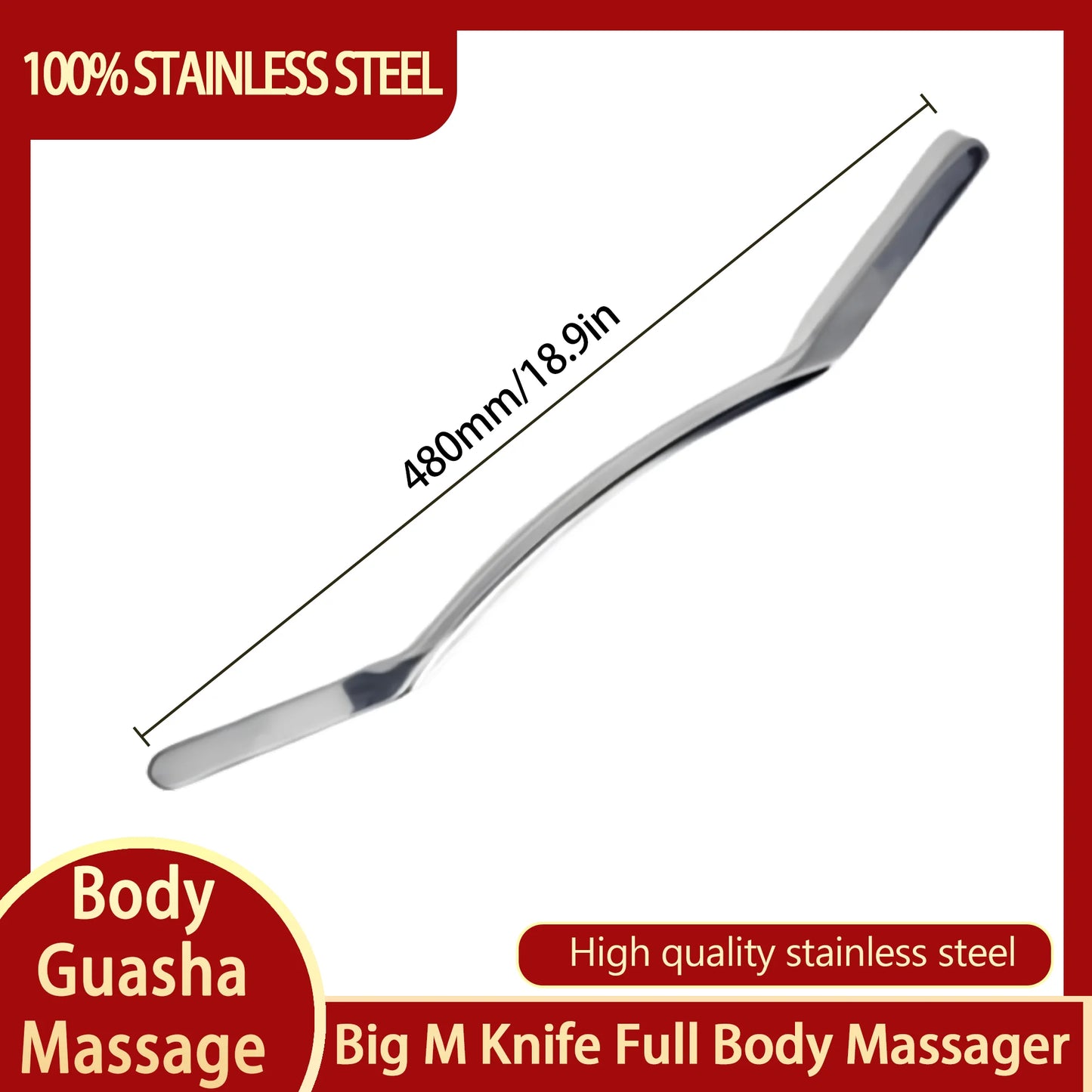 Stainless Steel Gua Sha Massage Tools Muscle Scraper Tool,Graston Tool Set for myofascial Release,Scar Tissue Massager for Back