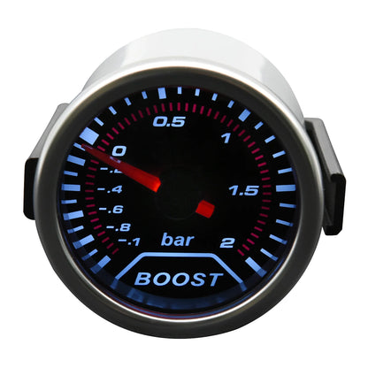 AD 52mm Water Temperature Gauge + 10mm Sensor  Boost Gauge Bar Psi Vacuum Oil Temp Press Voltmeter Tachometer RPM Car Gauge Pods