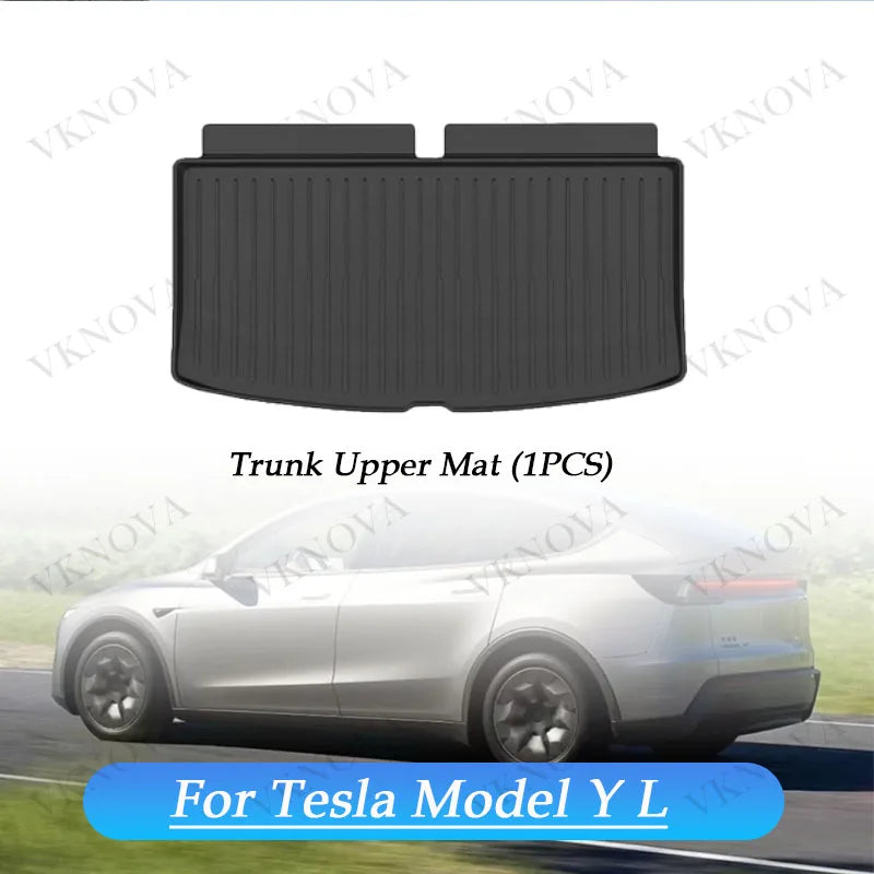 For Tesla Model Y L 2026 Rear Seat Backrest Protective Pad Trunk Mat Anti-Kick Pad Car Interior Accessories Model YL Cargo Liner