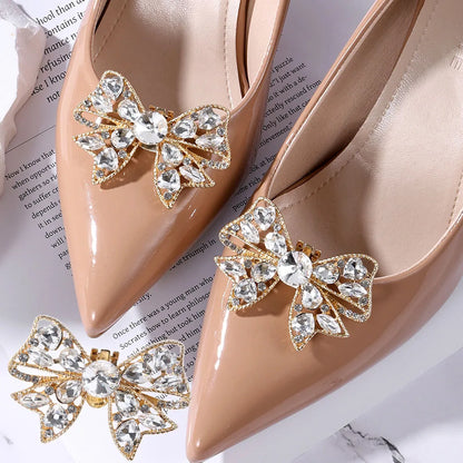 1Pc Shiny Shoes Clips Women High Heel Rhinestone Wedding Bride Shoes Charm Buckle Decorations Jewelry Shoes Accessories