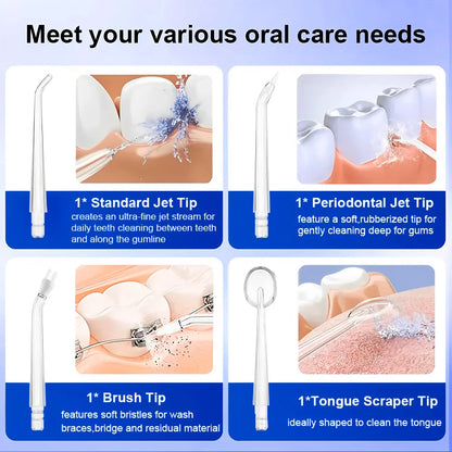 Oral Irrigator 3 Cleaning Modes Portable Rechargeable Waterproof IP65 Dental Water FlosserTeeth Whitening Jet Floss 200ML