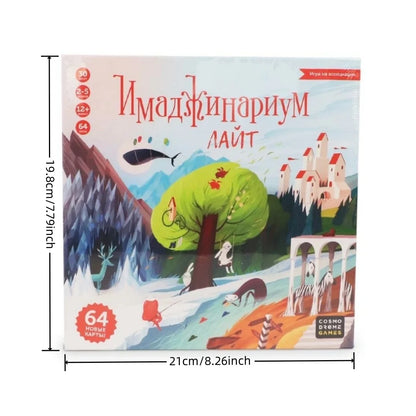 Imajinarium lite board game, card game, holiday gift (small shade of color)