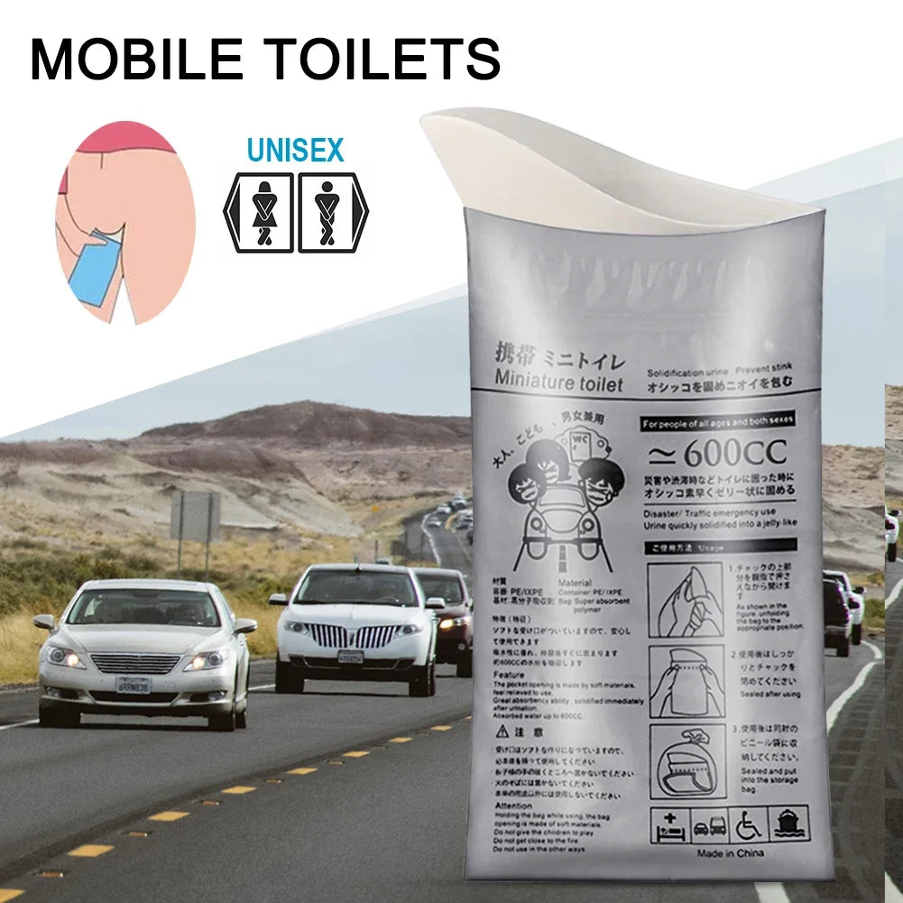 4-100Pc Outdoor Emergency Urine Bags 600ml Disposable Travel Mobile Toilet Portable Urinal Bag for Female Baby Male Vomiting Bag