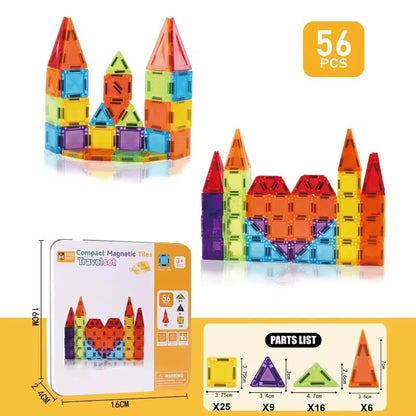 Mini Size Magnetic Building Blocks Portable Magnet Designer Construction Set Model Building Educational Toys for Children Gifts