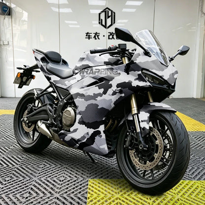 Camouflage Printing Car Wrapping Sticker Waterproof Automotive Vinyl for Motorcycle Self-adhesive Car Decals and Graphics Wrap