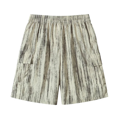 Hip Hop Fashion Bermuda Shorts for Men Summer Appliques Tie-dye Cargo Short Pants New Sports Beach Baggy Y2K Streetwear Shorts