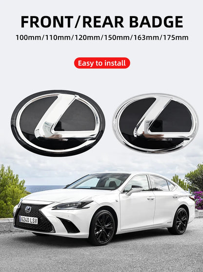 3D Front Grille Emblem Rear Trunk Badge Replacement Sticker for Lexus GS GX IS LS LX NX RX RX270 Ct200h IS250 ES 220D IS300