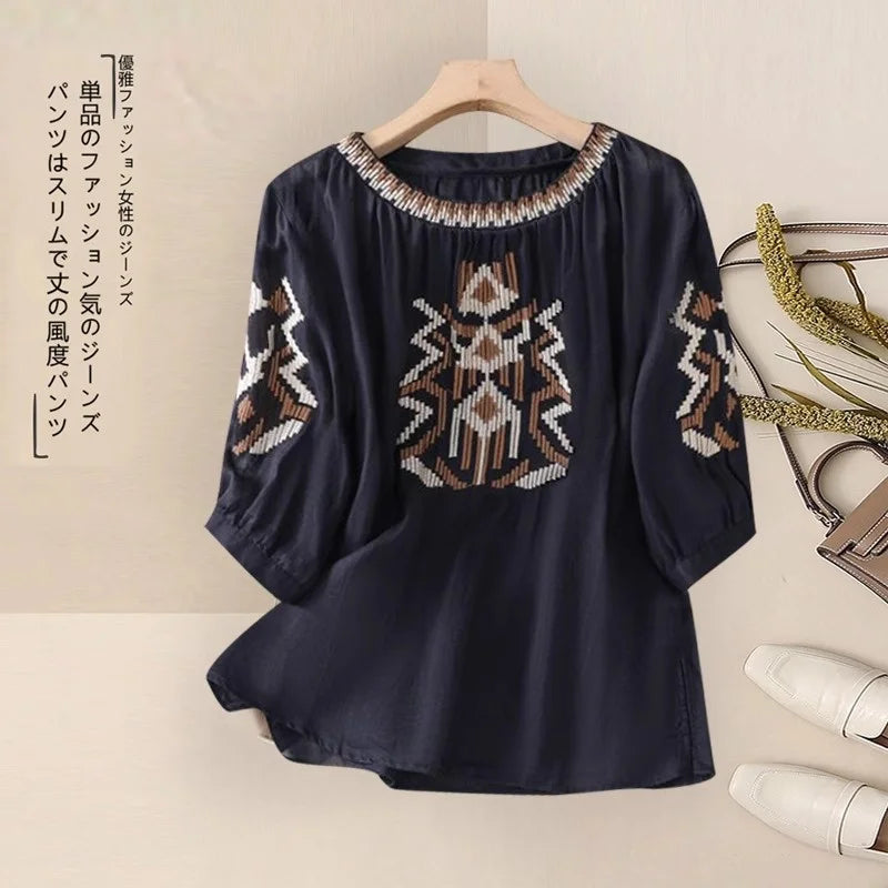 Fashionable Retro Linen Top And Pants Set for Women High End Cotton Linen Ensemble Summer 2026 Elegant Two Piece Suit