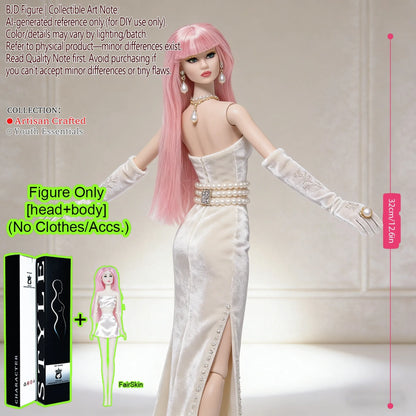 BJD MJD 1/6 Realistic Supermodel Doll 12.6 Inch Ball Jointed Articulated Posable Collectible NoClothes