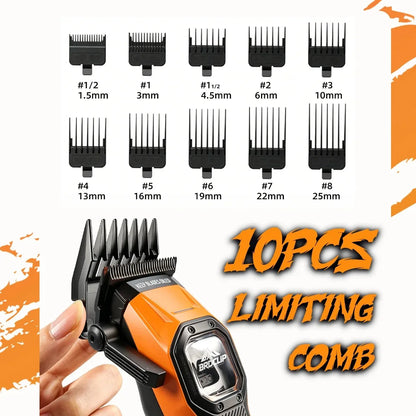 BRDCLIP Professional Hair Clippers Rechargeable Hair Trimmer Vector Motor Haircut DLC Blade Clippers For Man BRD-106 BRD-2601