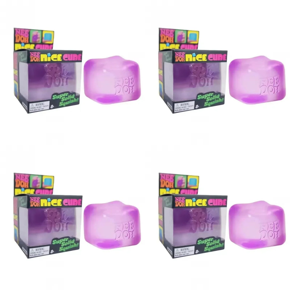 .Trending Nee Doh Jellyfish & Cube Squish Toy, Soft Jelly Squeeze Stress Relief Fidget Toy, Sensory NeeDoh for Kids & Adults