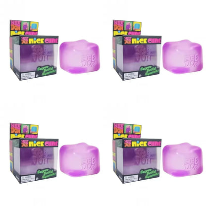 .Trending Nee Doh Jellyfish & Cube Squish Toy, Soft Jelly Squeeze Stress Relief Fidget Toy, Sensory NeeDoh for Kids & Adults